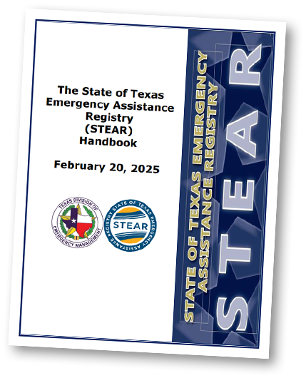 Promo image of the cover of the State of Texas Emergency Assistance Registry Handbook